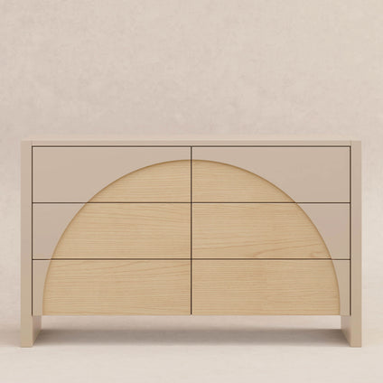 M30216TPESH,Babyletto,Moab 6-Drawer Assembled Dresser in Taupe/Ash