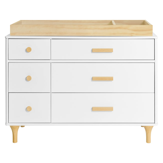 M9016WN,Babyletto,Lolly 6-Drawer Double Dresser  Assembled in White/Natural