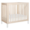M12998NXW,Babyletto,Gelato 4-in-1 Convertible Mini Crib and Twin bed in Washed Natural Finish w/White Feet