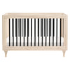 M9001NXB,Babyletto,Lolly 3-in-1 Convertible Crib w/Toddler Bed Conversion in WashedNatural/Black