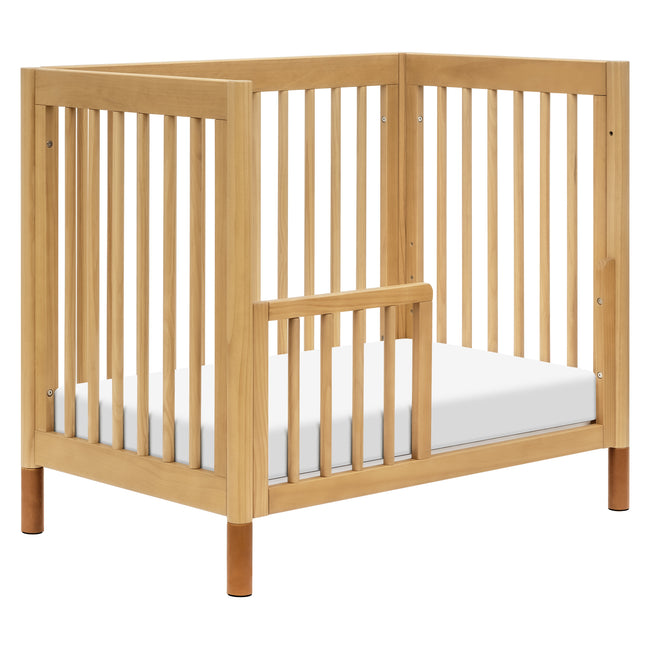 M12998HYVTL,Babyletto,Gelato 4-in-1 Convertible Mini Crib and Twin bed in Honey with Vegan Tan Leather Feet