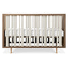 NW15001AY,Nursery Works,Novella Crib w/Toddler Bed Conversion Kit in Stained Ash/Ivory