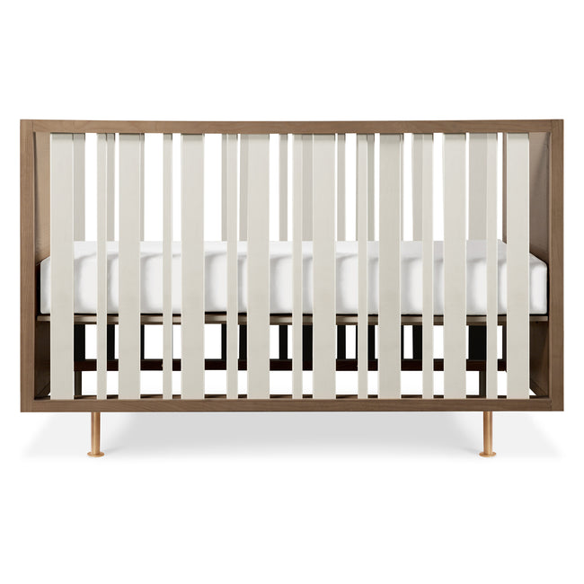 NW15001AY,Nursery Works,Novella Crib w/Toddler Bed Conversion Kit in Stained Ash/Ivory