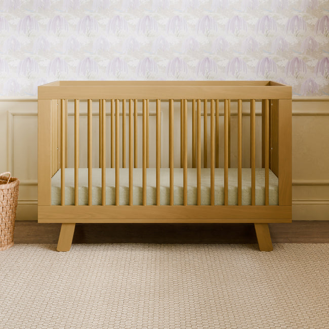 M4201HY,Babyletto,Hudson 3-in-1 Convertible Crib w/Toddler Bed Conversion Kit in Honey Finish