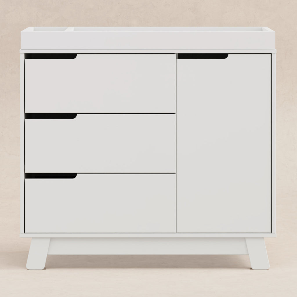 M4223W,Babyletto,Hudson 3-Drawer Changer Dresser w/Removable Changing Tray in White