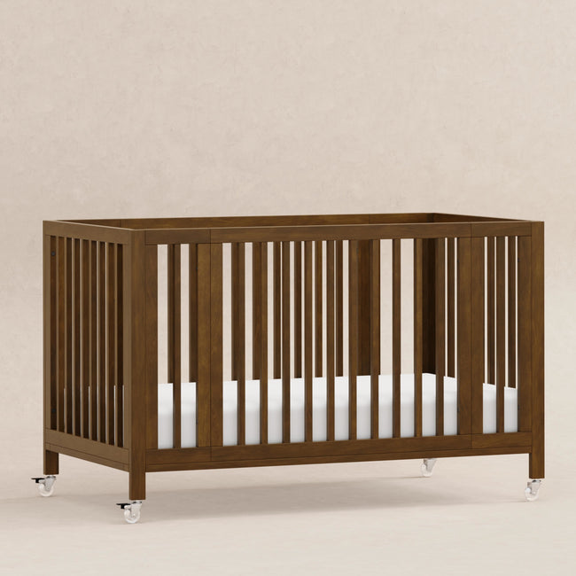 M30880NL,Babyletto,Rolli 9-in-1 Convertible All-Stages® Crib w/ Bassinet & Toddler Bed Kits in Natural Walnut