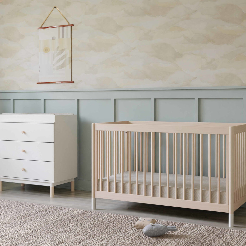 M12901NXW,Babyletto,Gelato 4-in-1 Convertible Crib w/Toddler Conversion Kit in Washed Natural  W Feet