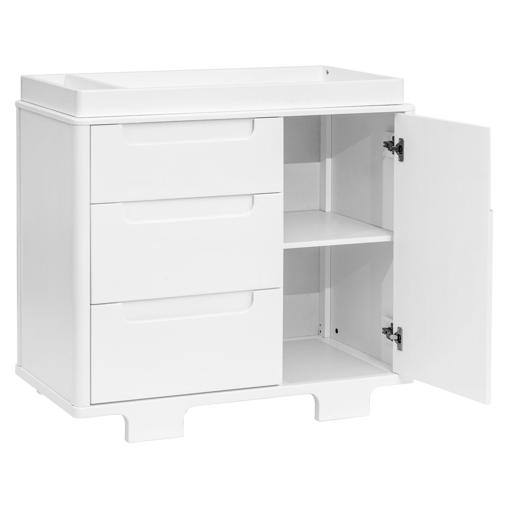 M23423W,Babyletto,Yuzu 3-Drawer Changer Dresser in White