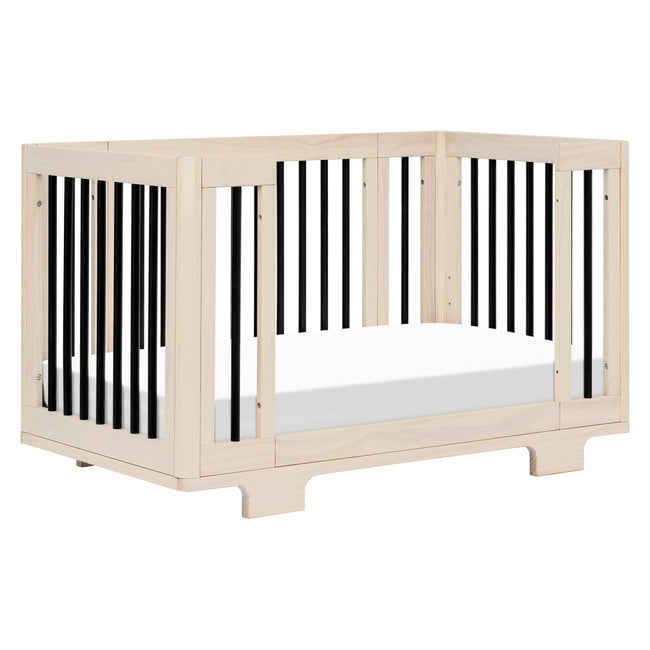 M23401NXB,Babyletto,Yuzu 8-in-1 Convertible Crib w/All-Stages Conversion in Washed Natural/Black