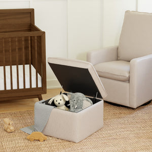 Cali Storage Ottoman in Eco-Performance Fabric | Water Repellent & Stain Resistant