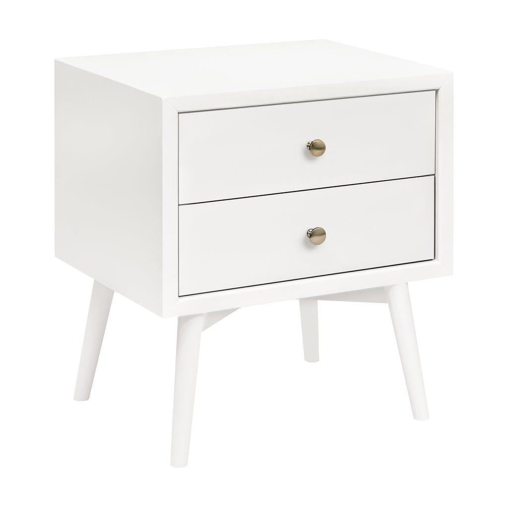 M15960RW,Babyletto,Palma Nightstand with USB Port  Assembled in Warm White