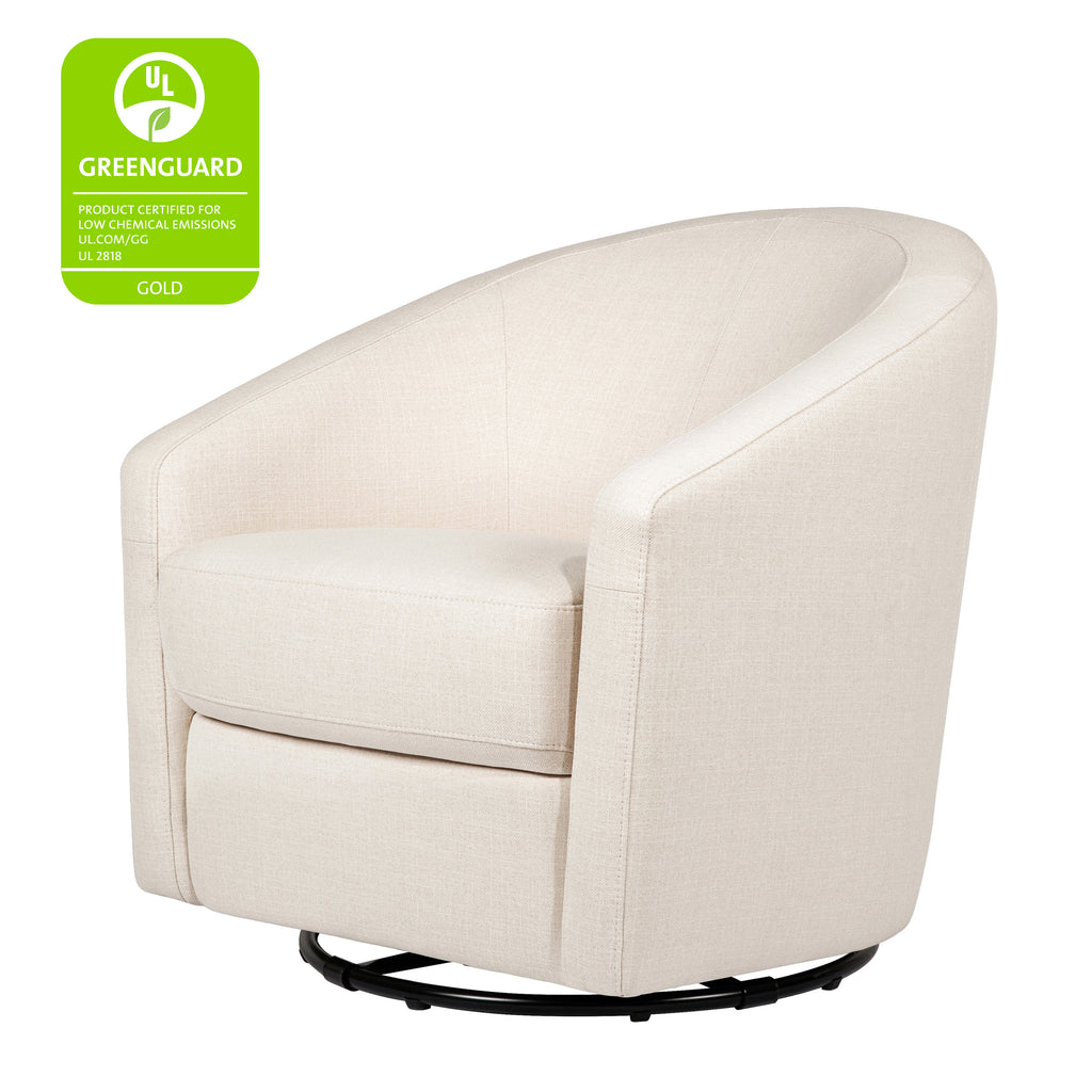 M5887PNET,Babyletto,Madison Swivel Glider in Performance Natural Eco-Twill