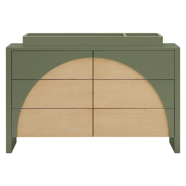 M30216OLSH,Babyletto,Moab 6-Drawer Assembled Dresser in Olive/Ash