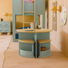 M31720LSHY,Babyletto Kids,Nessa Nesting Play Table in Light Sage and Honey