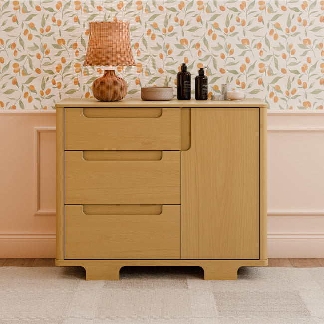 M23423HY,Babyletto,Yuzu 3-Drawer Changer Dresser in Honey