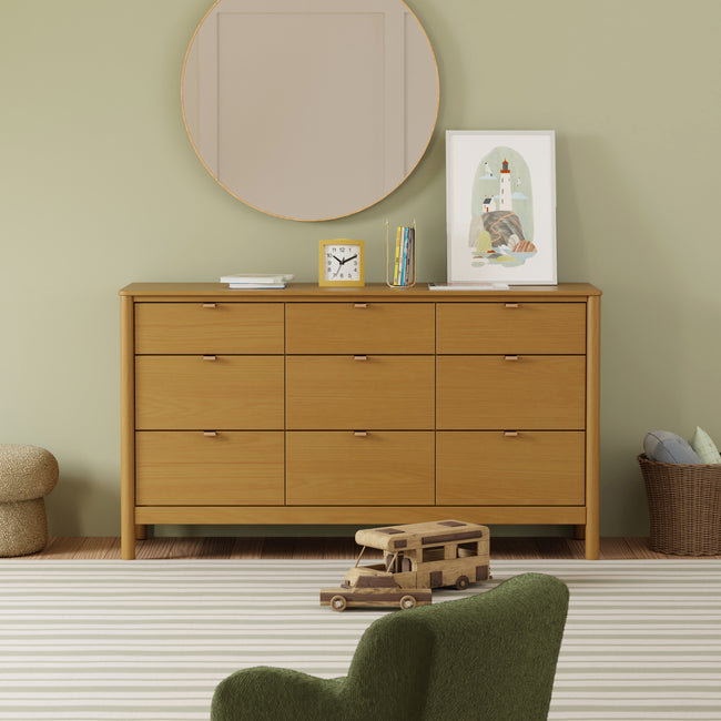 M25928HY,Babyletto Kids,Bondi 9-Drawer Assembled Dresser in Honey