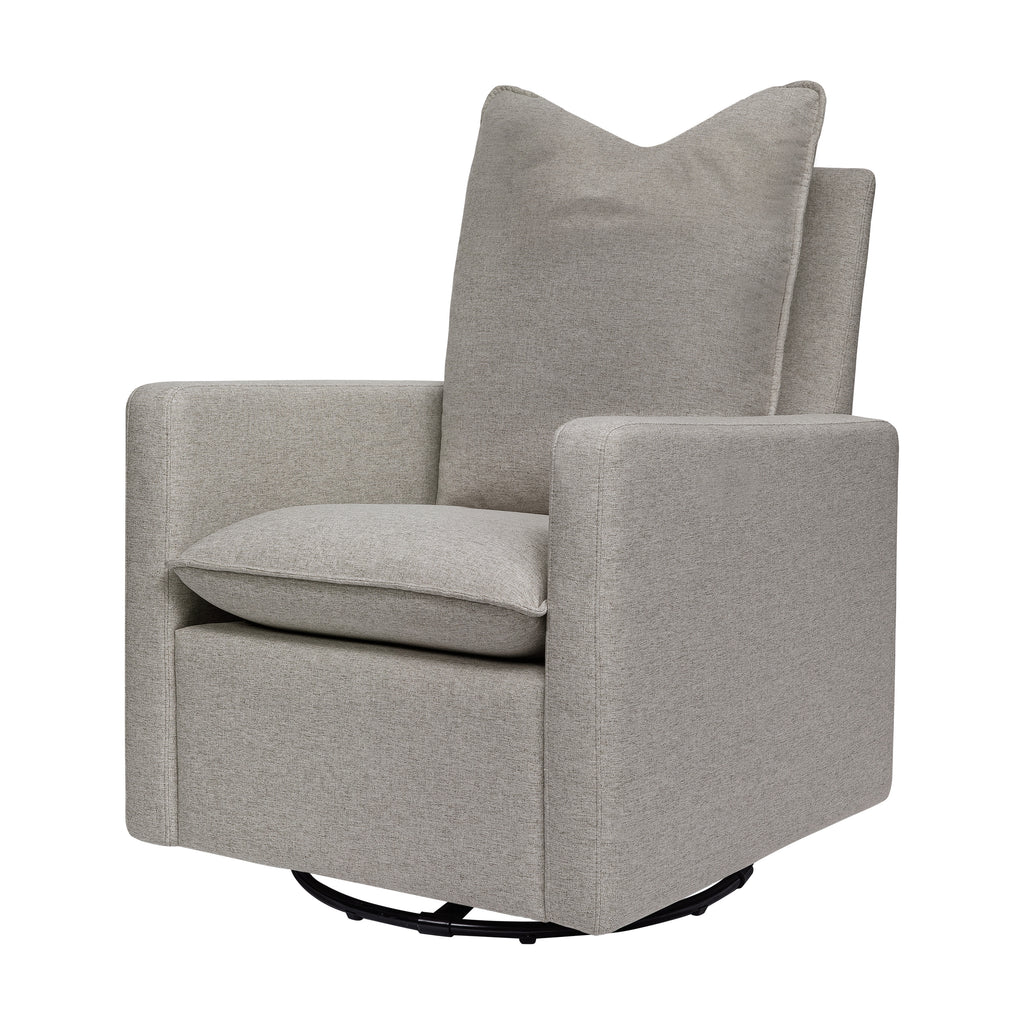 M20987PGEW,Babyletto,Cali Pillowback Swivel Glider in Performance Grey Eco-Weave