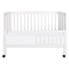 M6601W,Babyletto,Maki Full-Size Folding Crib w/Toddler Bed Conversion Kit in White Finish