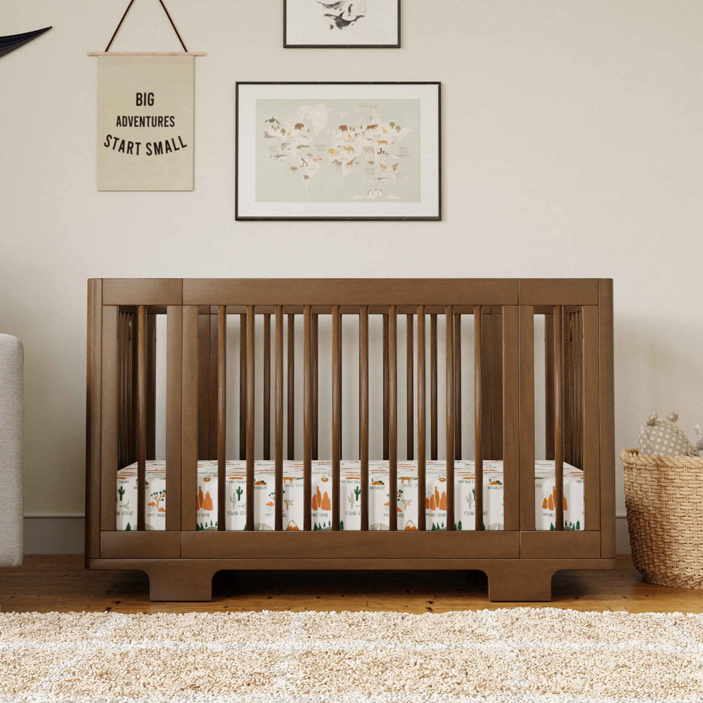 M23401NL,Babyletto,Yuzu 8-in-1 Convertible Crib w/All-Stages Conversion Kits in Natural Walnut