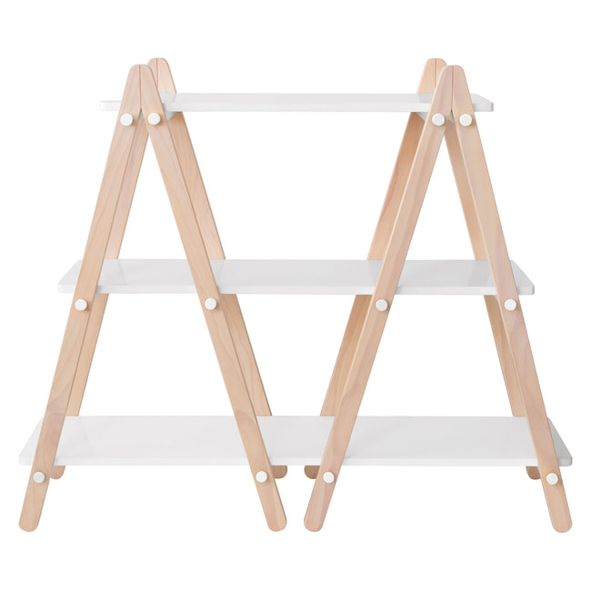 M10511WNX,Babyletto Kids,Dottie Bookcase in White and Washed Natural Finish
