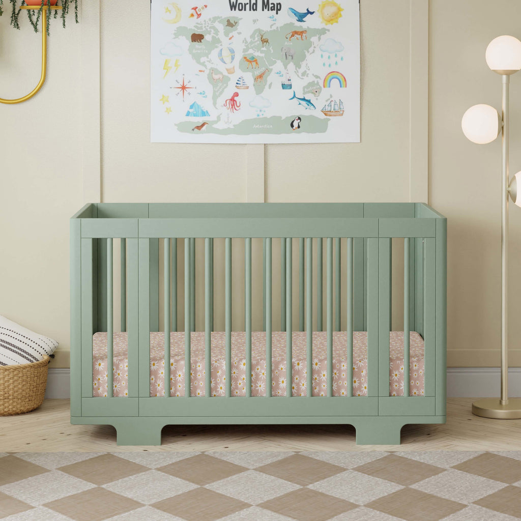 M23401LS,Babyletto,Yuzu 8-in-1 Convertible Crib w/All-Stages Conversion Kits in Light Sage