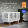 M4201W,Babyletto,Hudson 3-in-1 Convertible Crib w/Toddler Bed Conversion Kit in White Finish