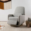 M23688BWB,Ubabub,Arc Glider Recliner w/ Electronic Control and USB in Black White Boucle w/ Light Wood Base