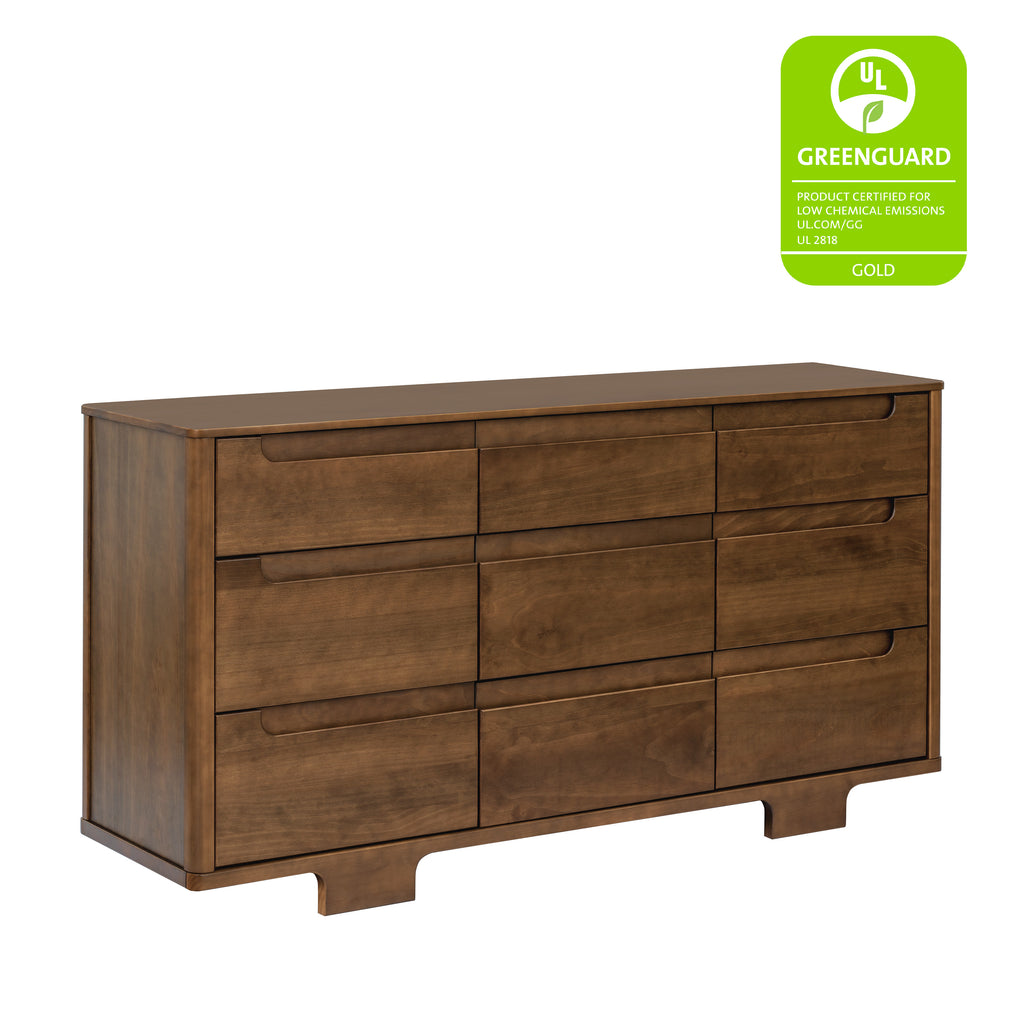 M23428NL,Babyletto,Yuzu 9-Drawer Dresser  Assembled in Natural Walnut