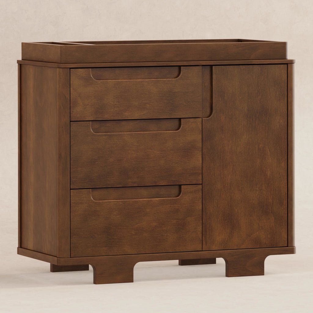 M23423NL,Babyletto,Yuzu 3-Drawer Changer Dresser in Natural Walnut