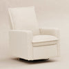 M20977AT,Babyletto,Cali Flange Gliding Swivel Recliner in Almond Teddy Loop
