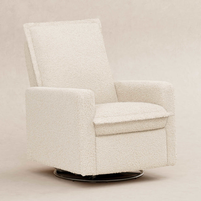 M20977AT,Babyletto,Cali Flange Gliding Swivel Recliner in Almond Teddy Loop
