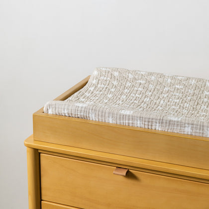 Quilted Changing Pad Cover in GOTS Certified Organic Muslin Cotton