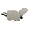 M11288PFETLB,Babyletto,Kiwi Glider Recliner w/ Electronic Control and USB in Performance Frost Eco-Twill w/Light Wood Base