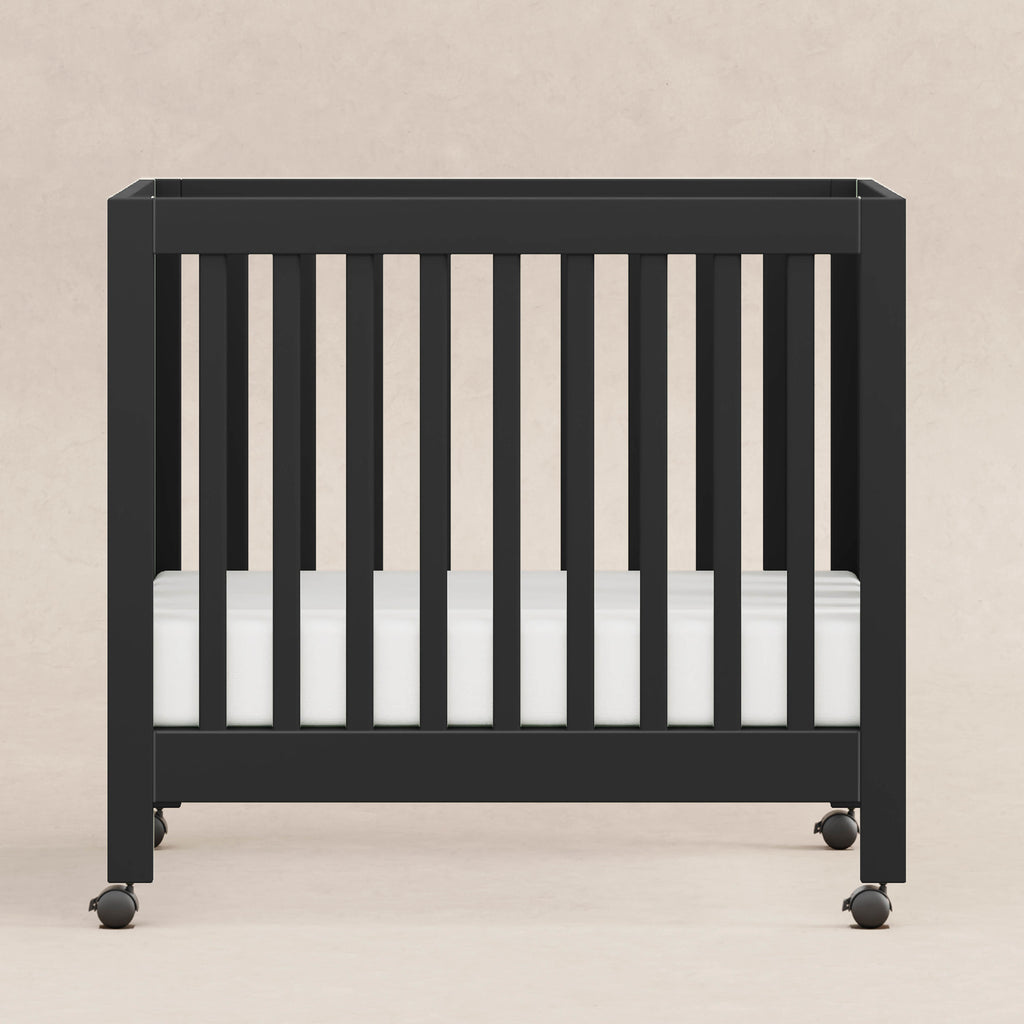 M6698B,Babyletto,Origami Mini Crib in Black Finish