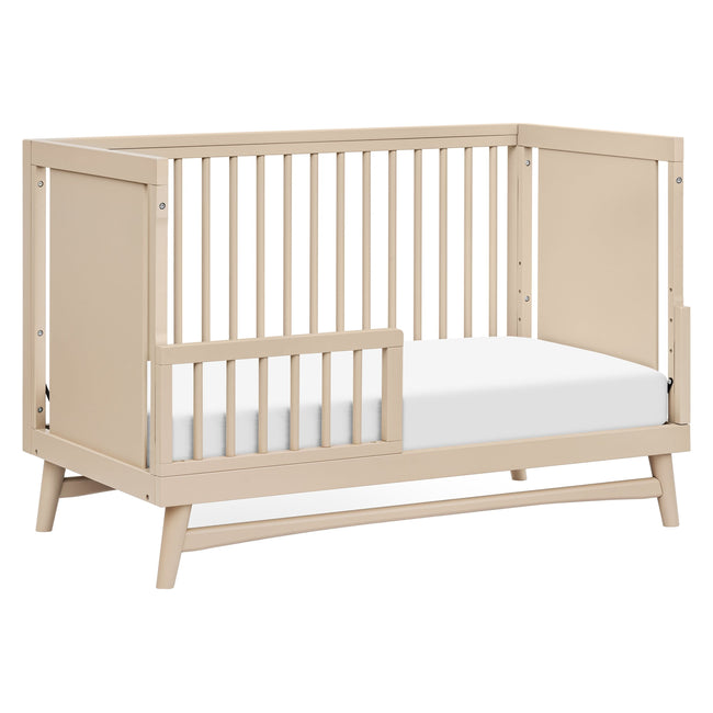 M15401TPE,Babyletto,Peggy Mid-Century 3-in-1 Convertible Crib w/Toddler Bed Conversion Kit in Taupe