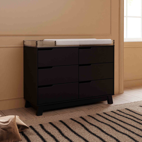 M4216B,Babyletto,Hudson 6-Drawer Double Dresser  Assembled in Black