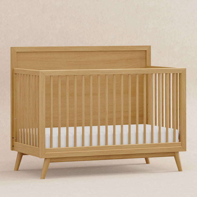 M15901HY,Babyletto,Palma Mid-Century 4-in-1 Convertible Crib w/ Toddler Bed Conversion in Honey