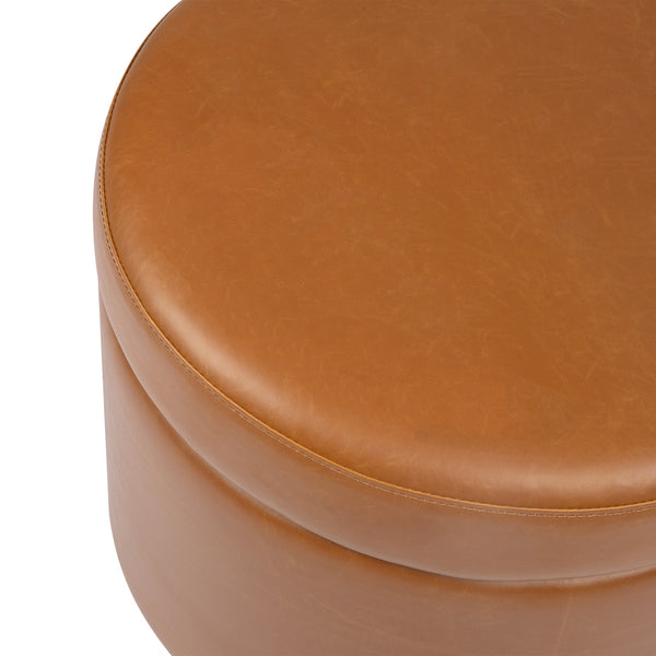 M22185TANB,Babyletto,Wally Storage Ottoman in Tan Vegan Leather