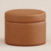 M22185TANB,Babyletto,Wally Storage Ottoman in Tan Vegan Leather