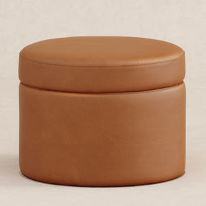 Wally Storage Ottoman in Vegan Leather