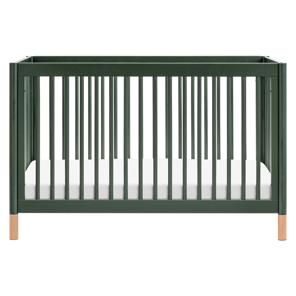 M12901FRGRBE,Gelato 4-in-1 Convertible Crib w/Toddler Bed Kit in Forest Green/Blonde Feet