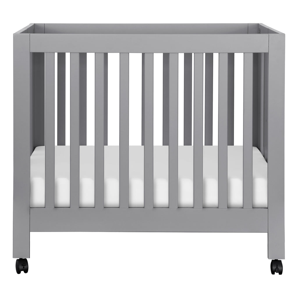 M6698G,Babyletto,Origami Mini Crib in Grey Finish