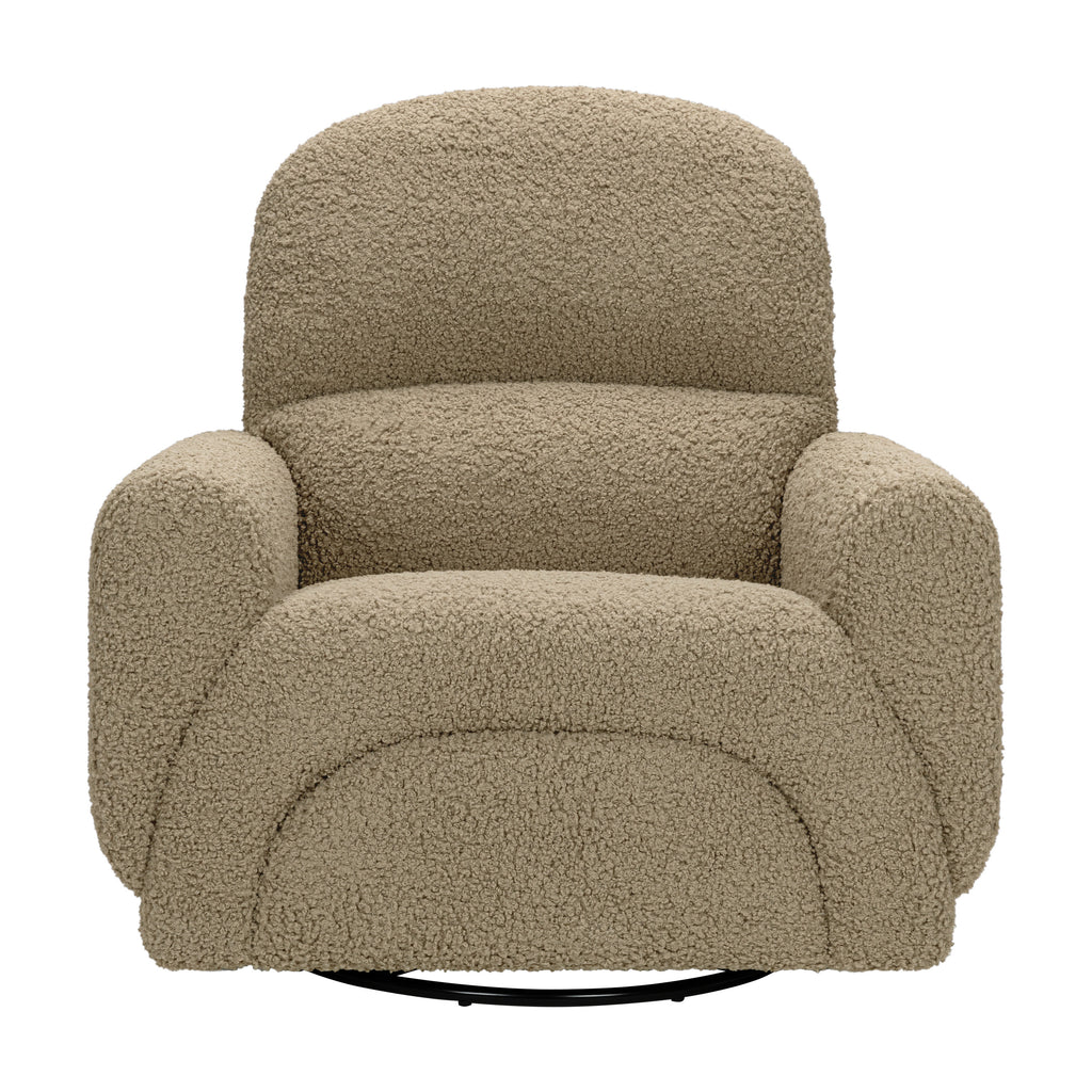 M30087LT,Babyletto,Rainbow Recliner and Swivel Glider in Latte Teddy Loop