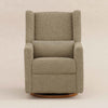 M11288LTDB,Babyletto,Kiwi Glider Recliner w/ Electronic Control and USB in Latte Teddy Loop w/ Dark Wood Base