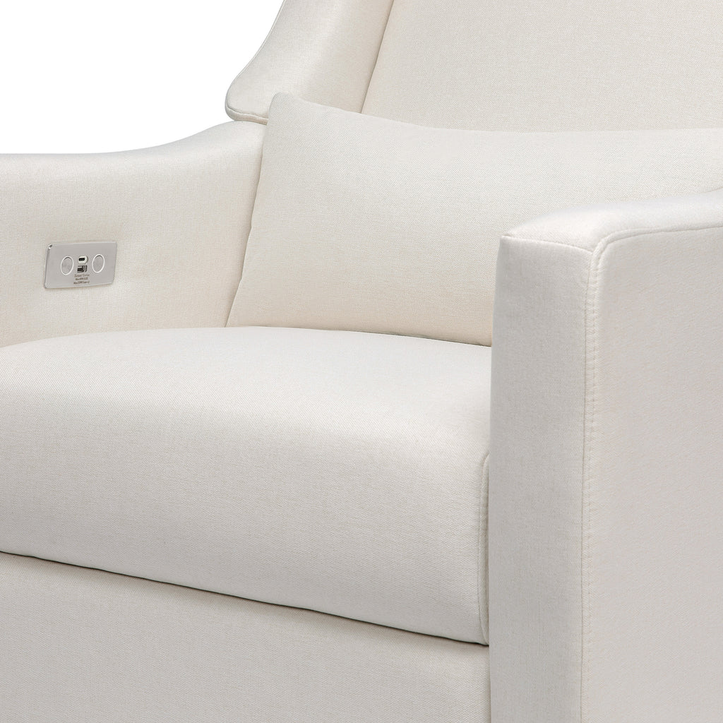 M11288PCMEW,Babyletto,Kiwi Glider Recliner w/ Electronic Control and USB in Performance Cream Eco-Weave