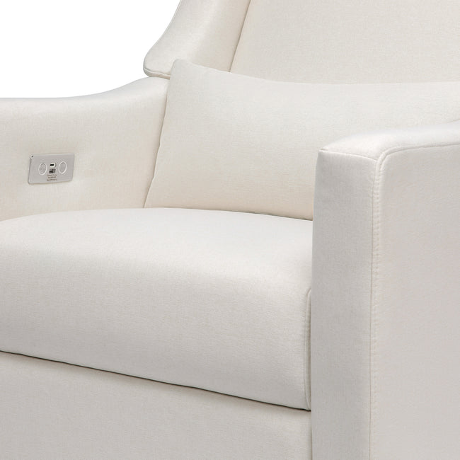 M11288PCMEW,Babyletto,Kiwi Glider Recliner w/ Electronic Control and USB in Performance Cream Eco-Weave