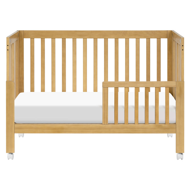 M6601HY,Babyletto,Maki Full-Size Folding Crib w/ Toddler Bed Conversion Kit in Honey
