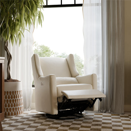M11288PBEW,Babyletto,Kiwi Glider Recliner w/ Electronic Control and USB in Performance Beach Eco-Weave