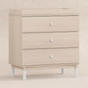 M12923NXW,Babyletto,Gelato 3-Drawer Changer Dresser  White Feet w/Removable Changing Tray in Washed Natural