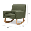 1085OBL,Nursery Works,Sleepytime Rocker in Olive Boucle w/Light Legs